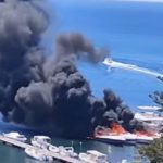 Marsala, tre imbarcazioni in fiamme nel porto “Capriccio di mare”