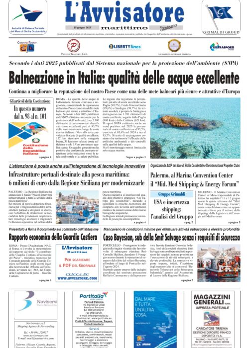 L'Avvisatore marittimo del 15 giugno 2025