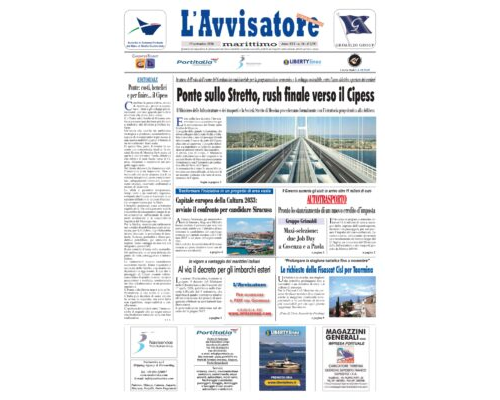 L’Avvisatore marittimo del 15 settembre 2026